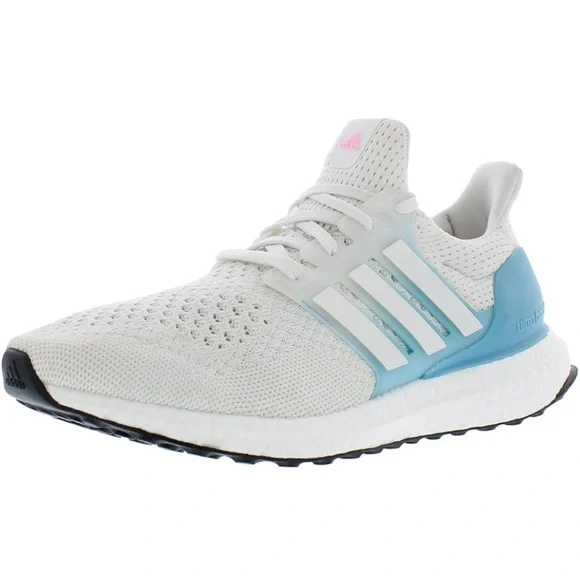 Adidas Ultraboost White and Blue Sneakers - Picture 1 of 7